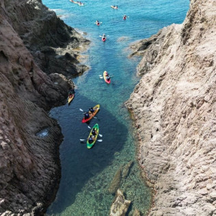Ruta en Kayak por el Parque Natural Cabo de Gata con Fotos (Almería)