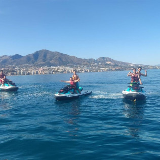 Ruta en Moto de Agua Biplaza (Fuengirola, Málaga) 