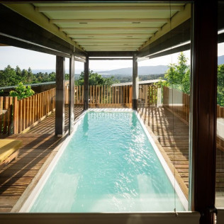 Escapada en Cabaña con Bañera de Hidromasaje y Piscina Exterior en Nidos de Carnota (Carnota, A Coruña)
