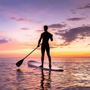 Ruta Guiada en Paddle Surf con Fotos y Vídeos en el Paraje Natural de Punta Entinas (Almerimar, Almería)