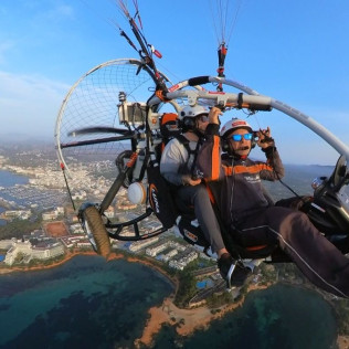 Vuelo en Paramotor Biplaza al Amanecer (Ibiza)
