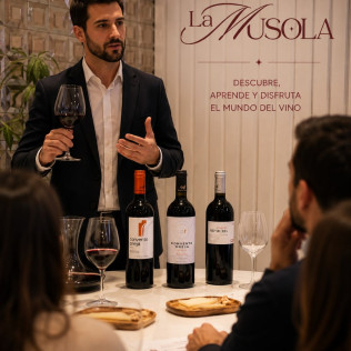 Taller de Queso con Cata de Vinos o Quesos en La Musola (Madrid)