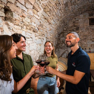 Montserrat, Tapas & Wine: Excursión Guiada a Montserrat, Visita a Bodega y Cata de Vino con Transporte desde Barcelona (Barcelona)