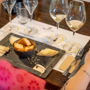 Visita Premium: Visita, Degüelle con Cata de Vino y Quesos para dos en Cava Rovellats (Barcelona)