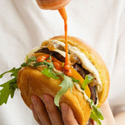 Menú Hamburguesa Kobe en Timesburg Poblenou (Barcelona)