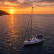 Paseo Compartido en Barco al Atardecer (Barcelona)
