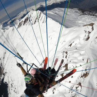 Vol d'Hiver en Parapente (La Plagne, Savoie - 73)
