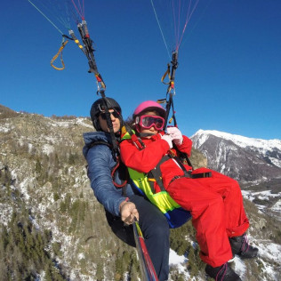 Baptême en Parapente Hiver avec Promenade (Orcières-Merlette, Hautes-Alpes - 05)