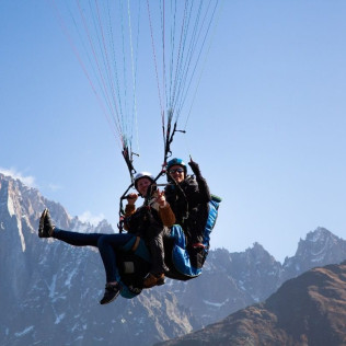 Baptême de l’Air en Parapente au dessus du Plan de l’Aiguille et Planpraz (Chamonix-Mont-Blanc, Haute-Savoie - 74)