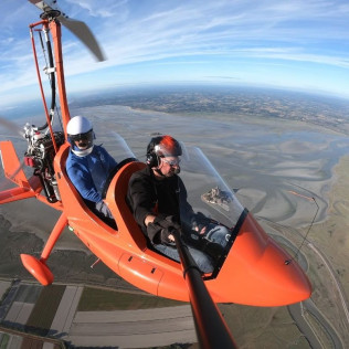 Baptême de l’Air en ULM jusqu'au Mont Saint-Michel - La Route de l'Archange (Bréville-sur-Mer, La Manche - 50)