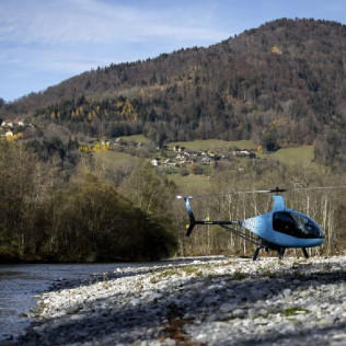 Baptême de l'Air en Hélicoptère ULM dans les Alpes (Tournon, Haute-Savoie - 74)