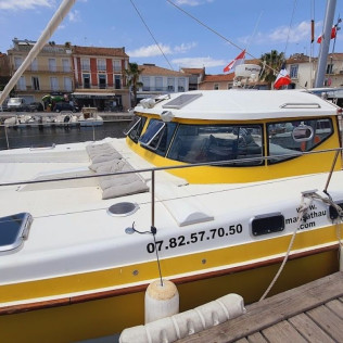 Promenade en Catamaran Mansathau dans l'Étang de Thau (Mèze, Hérault - 34)