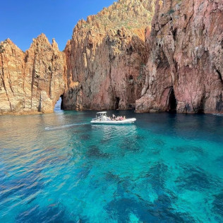 Excursion maritime : Petit tour en Bateau aux Calanques de Piana, Sunset Apéro, Baignade/Snorkeling à Capo Rosso (Sagone/Cargèse, Corse-du-Sud- 20)