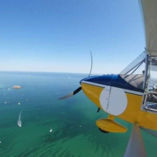 Baptême de l'air en ULM dans le Golfe du Morbihan, à l'Île de Houat, à Carnac ou à Quiberon (Monterblanc, Morbihan - 56)