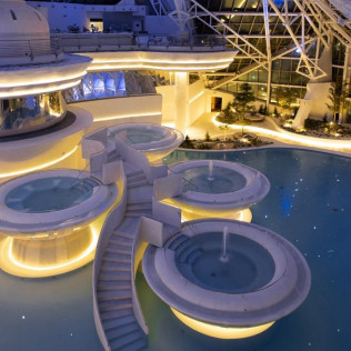 Entrée Classique au Spa de Caldea et Nuit avec Dîner à l'Hôtel Montané 3* pour deux (Andorre)