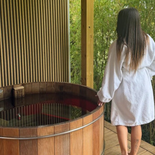 Séjour Insolite : Nuit en Lodge Prestige avec Bain Nordique Privatif au Domaine du Canal (Montcresson, Loiret - 45)