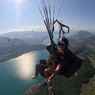 Baptême de l’Air en Parapente sur le Lac d’Annecy (Doussard, Haute-Savoie- 74)