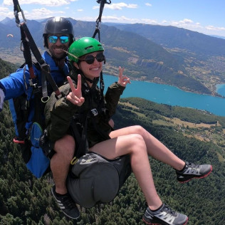 Baptême de l’Air en Parapente sur le Lac d’Annecy (Doussard, Haute-Savoie- 74)