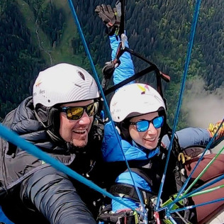Vol en parapente Aigle Royal au-dessus du Criou et des Saix (Samoëns, Haute-Savoie - 74) 