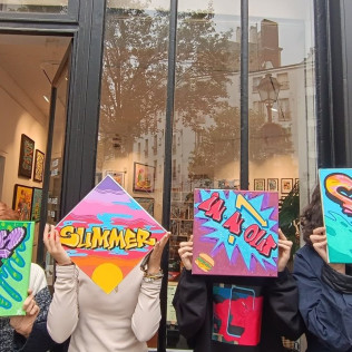 Atelier Street-Art sur Toile avec Graffiti Paris (Paris - 75)