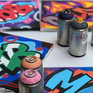 Atelier Street-Art sur Toile avec Graffiti Paris (Paris - 75)