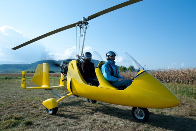 Baptême de l'air en ULM Autogire (Issenheim, Haut-Rhin - 68)