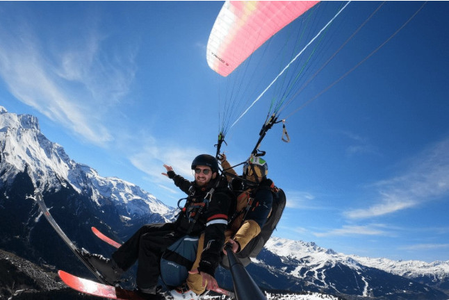 Vol d'Hiver en Parapente (La Plagne, Savoie - 73)