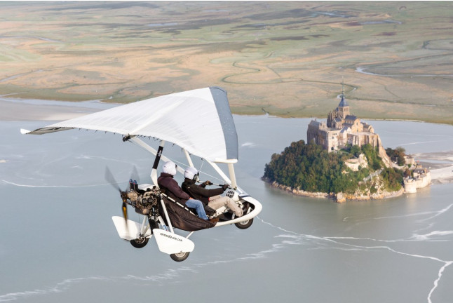 Tour du Mont Saint-Michel en ULM Pendulaire (Le Val-Saint-Père, Manche - 50)