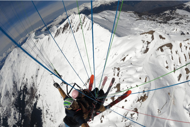 Vol d'Hiver en Parapente (La Plagne, Savoie - 73)