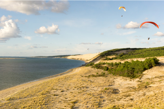 Vol en Parapente Premium et Initiation au Pilotage avec Photo et Vidéo (Dune du Pilat, Gironde - 33)