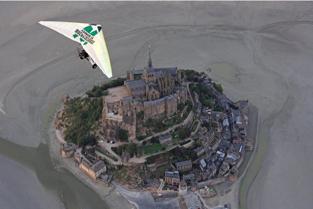 Tour du Mont Saint-Michel en ULM Pendulaire (Le Val-Saint-Père, Manche - 50)