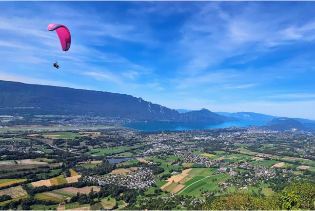 Baptême de l’Air “Sensation” en Parapente autour d’Aix-les-Bains (Savoie- 73)