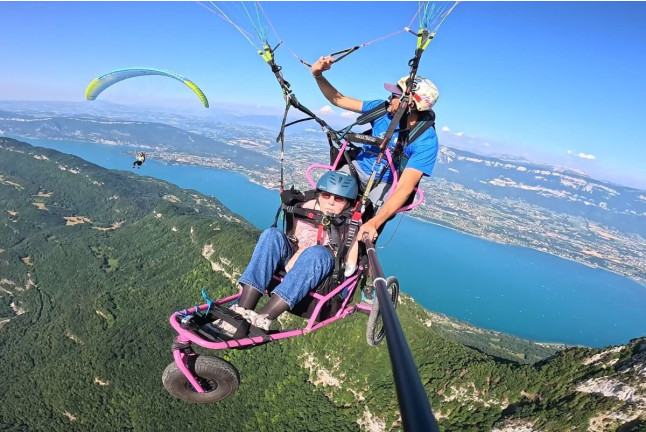 Baptême de l’Air “Sensation” en Parapente autour d’Aix-les-Bains (Savoie- 73)