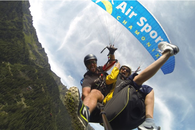 Baptême de l’Air en Parapente au dessus du Plan de l’Aiguille et Planpraz (Chamonix-Mont-Blanc, Haute-Savoie - 74)