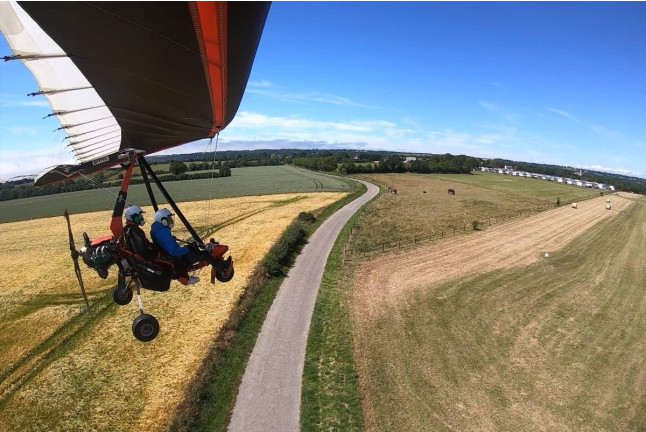 Baptême de l’Air en ULM jusqu'au Mont Saint-Michel - La Route de l'Archange (Bréville-sur-Mer, La Manche - 50)