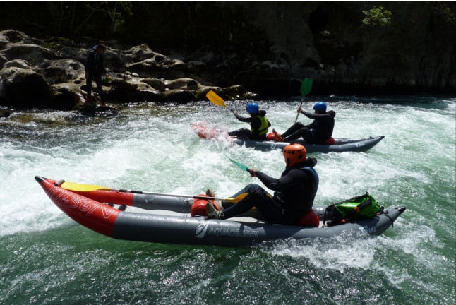 Canoë-Raft dans le Massif de Saint-Guilhem-le-Désert (Aniane, Hérault - 34)