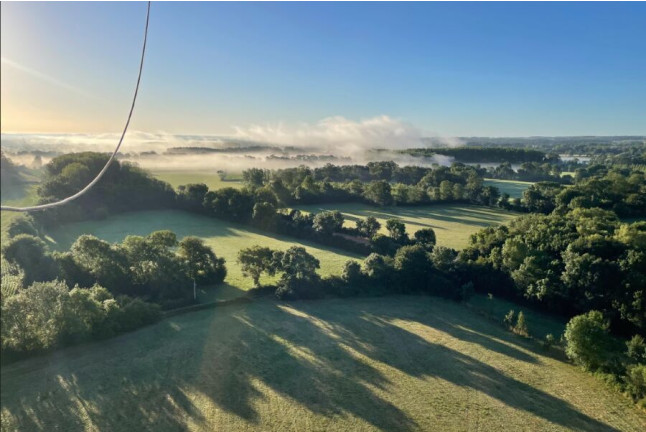 Vol en Montgolfière au dessus de la Sarthe (Tours, Indre-et-Loire - 37)