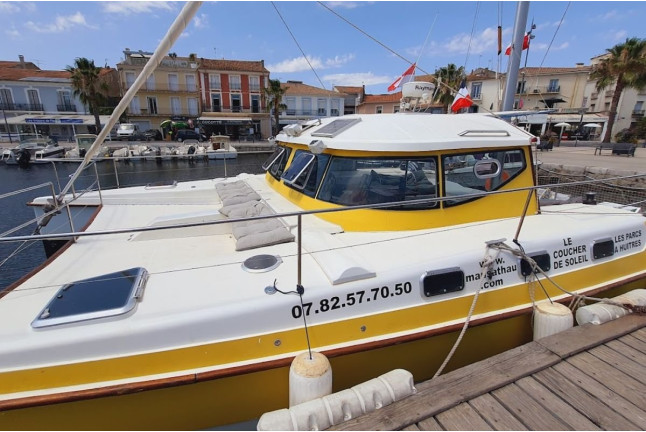 Promenade en Catamaran Mansathau dans l'Étang de Thau (Mèze, Hérault - 34)