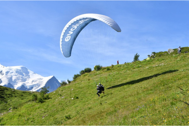 Vol en Parapente Hiver (Chamonix-Mont-Blanc, Haute-Savoie - 74)