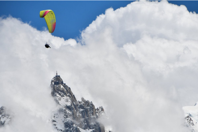Vol en Parapente Hiver (Chamonix-Mont-Blanc, Haute-Savoie - 74)