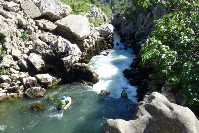 Hydrospeed dans le Massif de Saint-Guilhem-le-Désert (Aniane, Hérault - 34)
