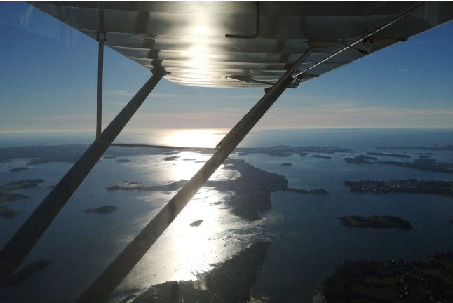 Baptême de l'air en ULM dans le Golfe du Morbihan, à l'Île de Houat, à Carnac ou à Quiberon (Monterblanc, Morbihan - 56)