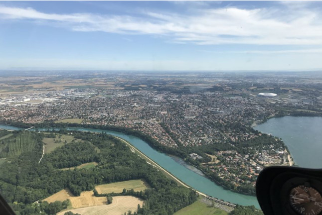 Vol en Avion au-dessus de Lyon et ses alentours (Lyon, Rhône - 69) 