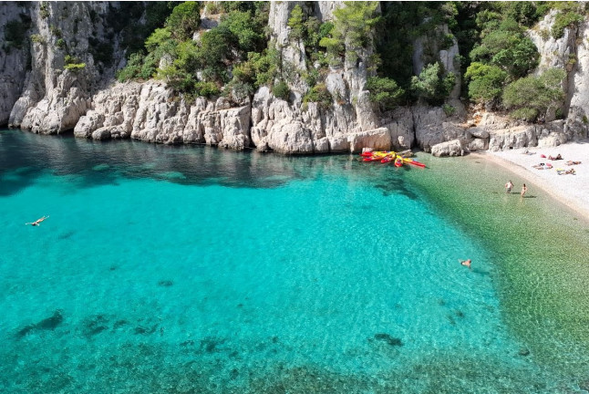 Excursion d’une Journée en Kayak au Parc National des Calanques (Cassis, Bouches-du-Rhône- 13)