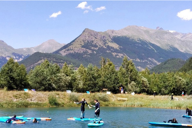 Paddle sur un Lac (Val-Cenis Sollières-Sardières, Savoie - 73)