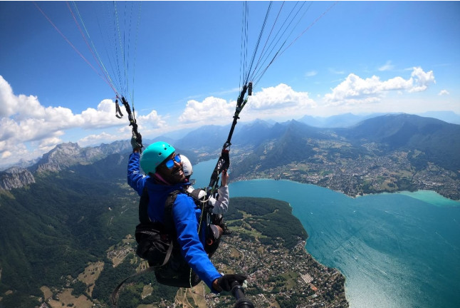 Baptême de l’Air en Parapente sur le Lac d’Annecy (Doussard, Haute-Savoie- 74)