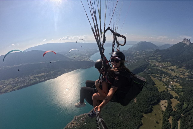 Baptême de l’Air en Parapente sur le Lac d’Annecy (Doussard, Haute-Savoie- 74)