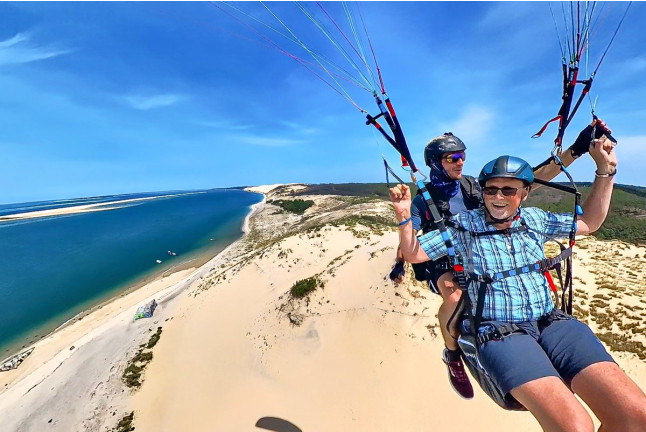 Vol en Parapente de 20min avec Vidéo 360° sur la Dune du Pilat (La-Teste-de-Buch, Gironde - 33)