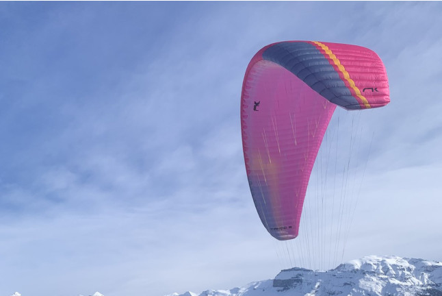 Vol Hiver en Parapente au-dessus des Massifs Enneigés (Samoëns, Haute-Savoie - 74)
