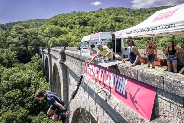 Saut à l'Élastique au Pont d'Alzon (Alzon, Gard - 30)